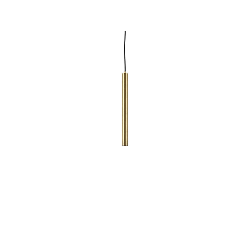 Deckenlampe Pipe aus Eisen in Messing, small, 3,5×3,5×40 cm – Bild 1