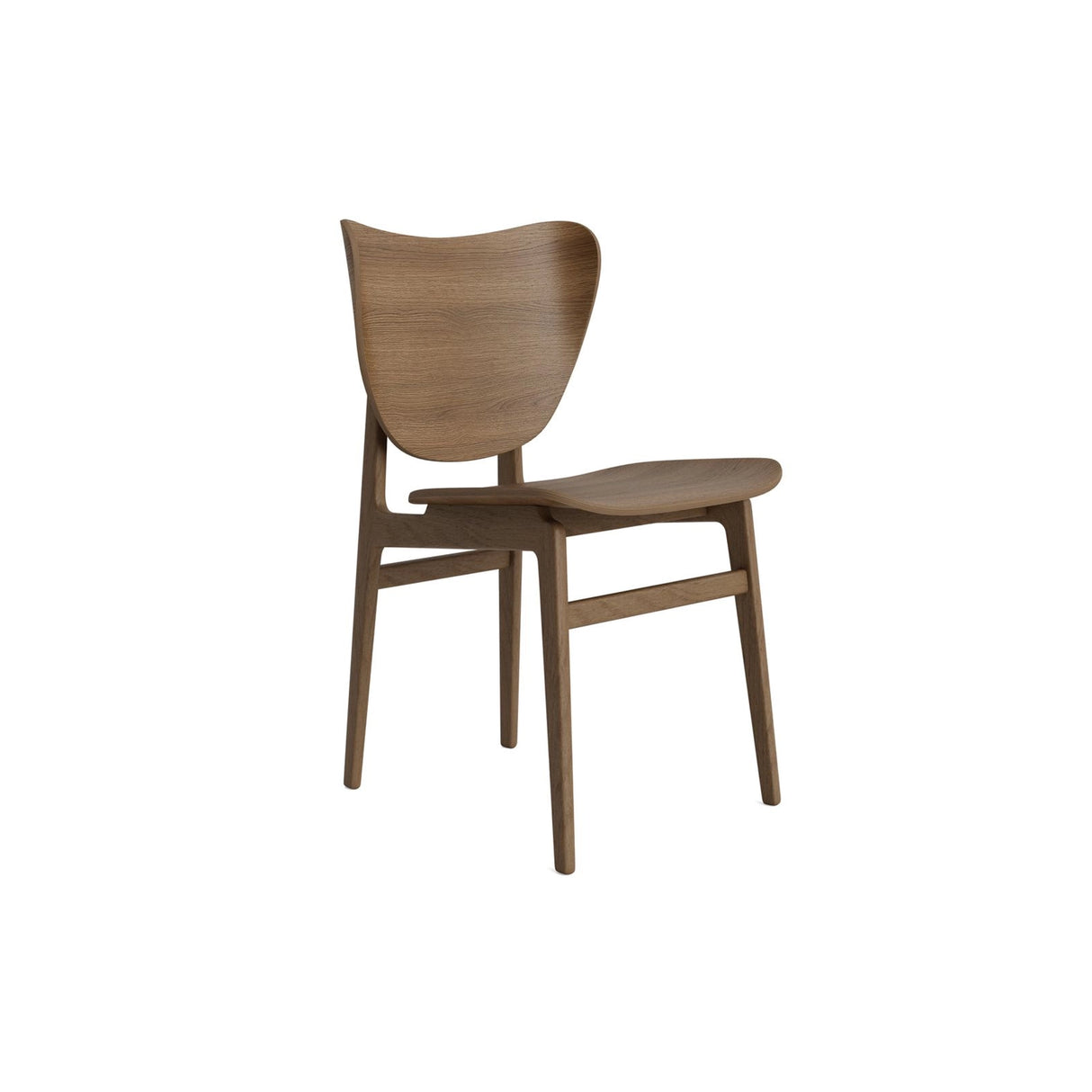 Essstuhl Elephant aus Massivholz Eiche in Light Smoked, ungepolstert, 47×53×80,5 cm – Bild 1