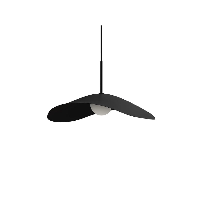Hängelampe Fuji aus Aluminium in Burned Black, Large, 60×60 cm – Bild 1