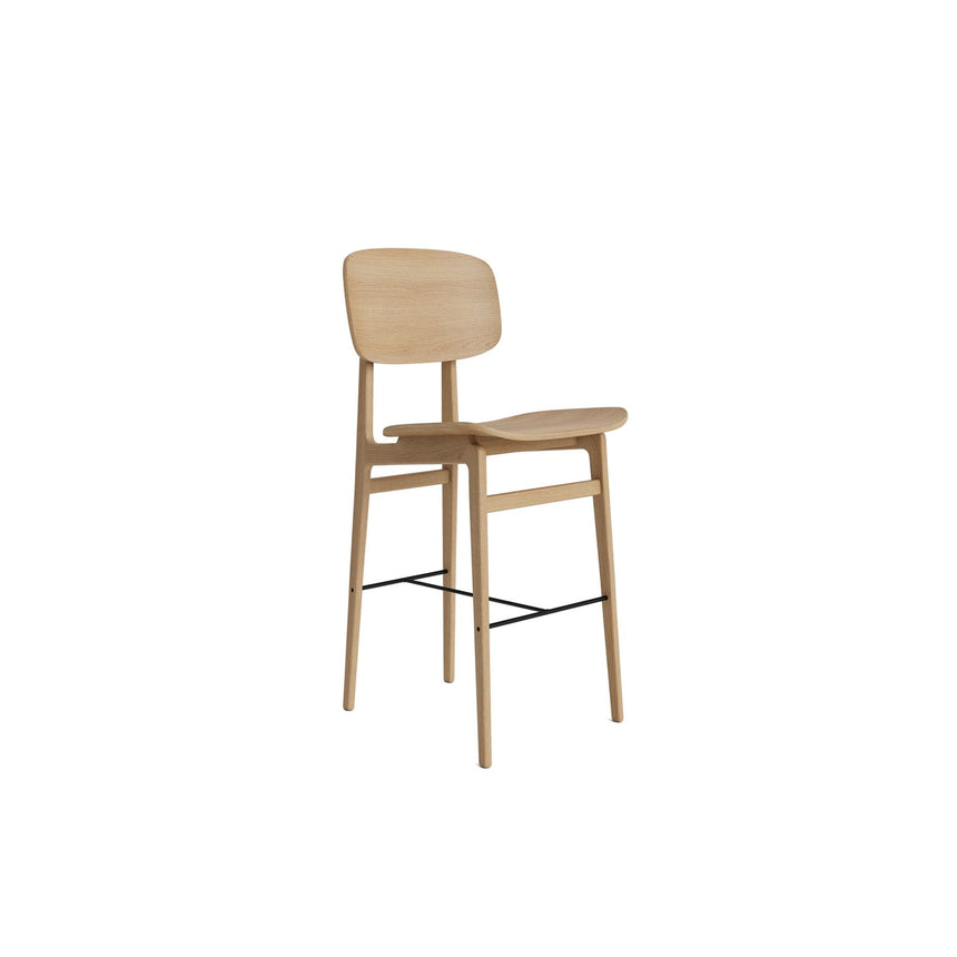 Hocker NY11 Counter aus Massivholz Eiche in Natural, ungepolstert, 45,5×52×98 cm – Bild 1