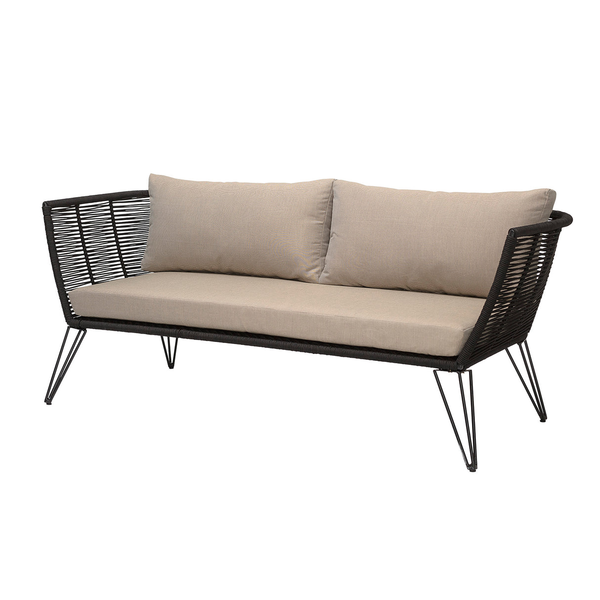Mundo Sofa, Schwarz, Metall - ZEN ZONE Furniture