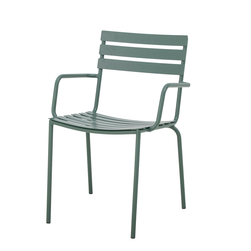 Monsi Gartenstuhl, Grün, Verzinktes Metall - ZEN ZONE Furniture
