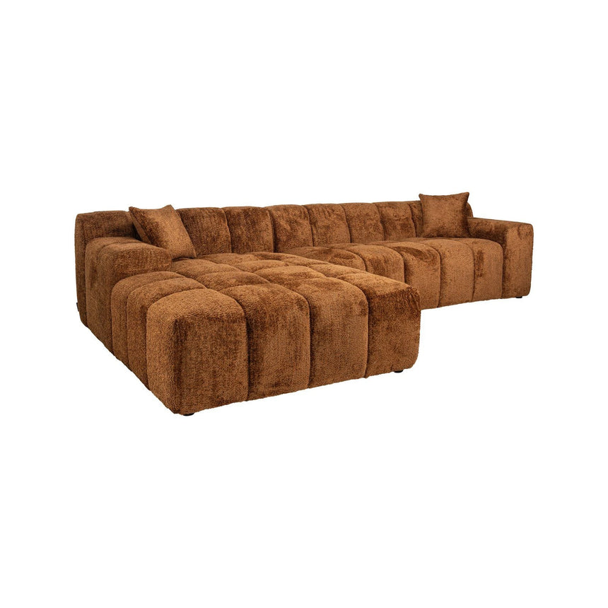 3-Sitzer Sofa Cube lovely cinnamon mit lounge links, 325x195x76 cm von Richmond Interiors – Bild 1