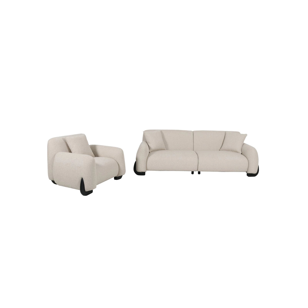 3-Sitzer Sofa Godiva in biscotti beige, 256x111x84 cm von Richmond Interiors – Bild 5
