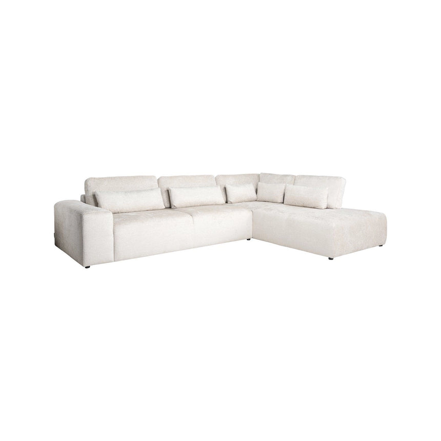 3-Sitzer Sofa Lund mit ottomane rechts in cream fusion, 318x225x80 cm von Richmond Interiors – Bild 1