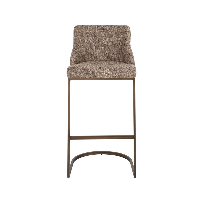 Barhocker Bolton in brown tweed als 2er-Set, 48x48x103 cm von Richmond Interiors – Bild 4