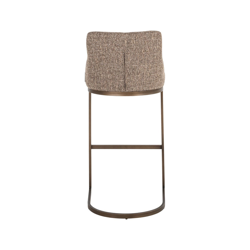 Barhocker Bolton in brown tweed als 2er-Set, 48x48x103 cm von Richmond Interiors – Bild 6