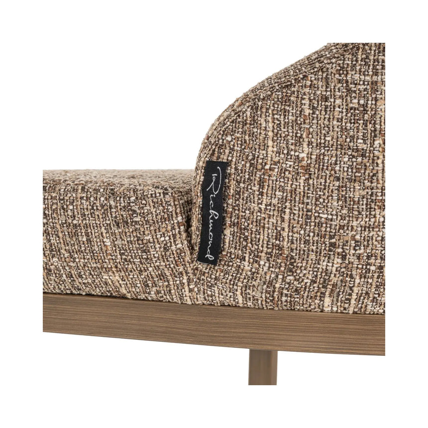 Barhocker Bolton in brown tweed als 2er-Set, 48x48x103 cm von Richmond Interiors – Bild 7