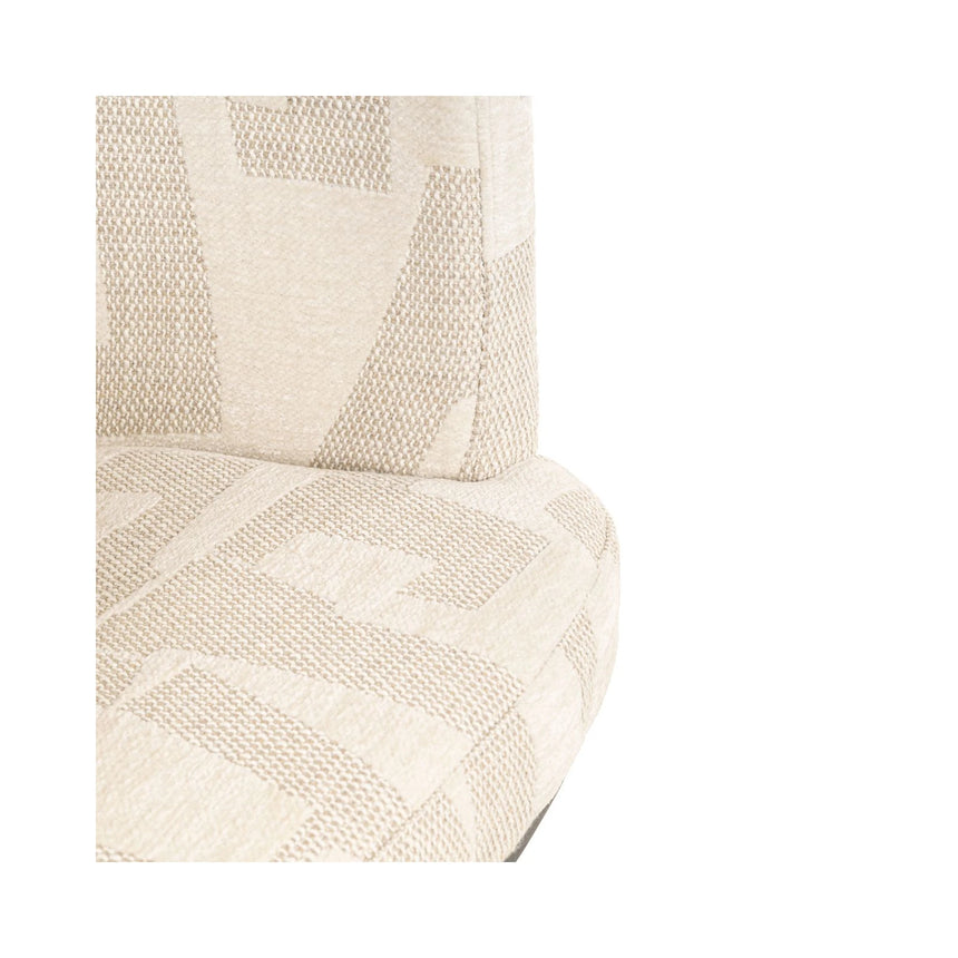 Barhocker Cheyenne in beige graffic, drehbar, 56x53x92 cm von Richmond Interiors – Bild 4