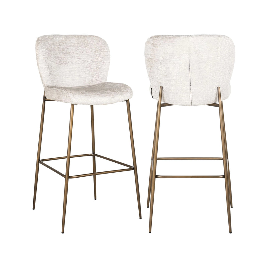 Barhocker Darby in cream fusion, 51x54x105 cm von Richmond Interiors – Bild 1
