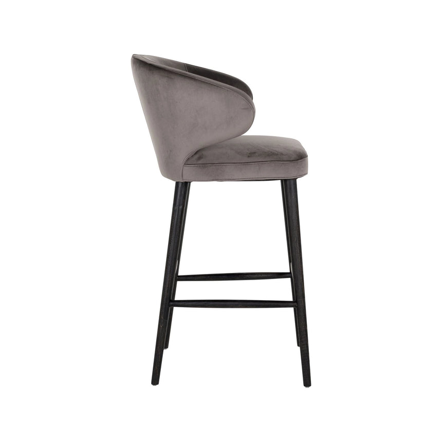 Barhocker Indigo in stone velvet, 62x66x111 cm von Richmond Interiors – Bild 4