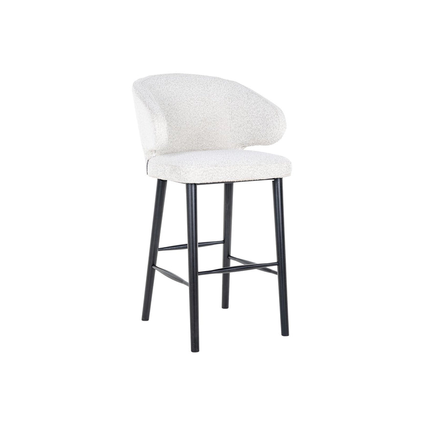 Barhocker Indigo in white bouclé, 62x66x111 cm von Richmond Interiors – Bild 3