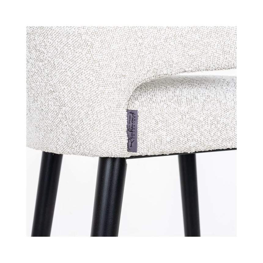 Barhocker Indigo in white bouclé, 62x66x111 cm von Richmond Interiors – Bild 7