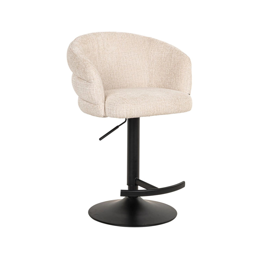 Barhocker Nikki in niagara beige, drehbar und flammhemmend, 59x58x85 cm von Richmond Interiors – Bild 10