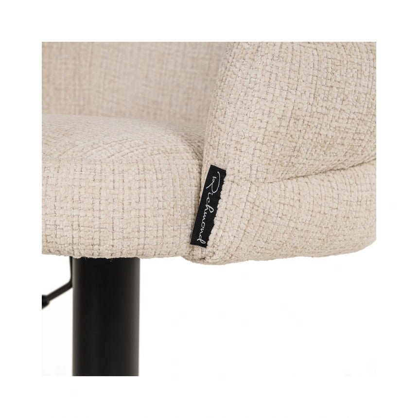 Barhocker Nikki in niagara beige, drehbar und flammhemmend, 59x58x85 cm von Richmond Interiors – Bild 6