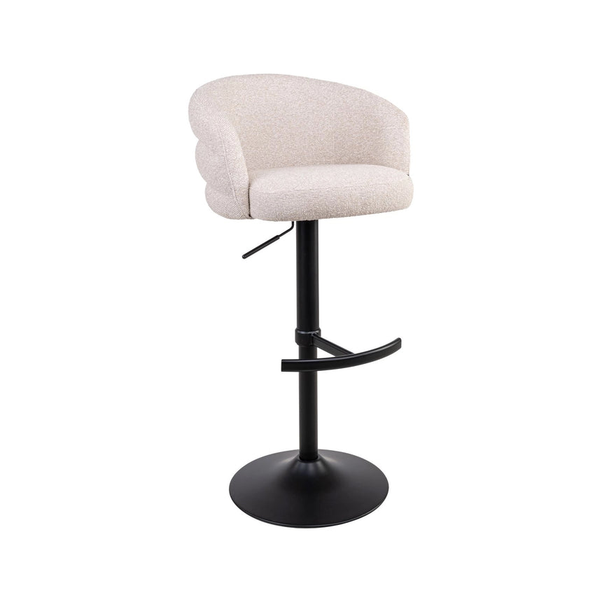 Barhocker Nikki mit Drehfunktion in biscotti (flammhemmend), 59x58x85 cm von Richmond Interiors – Bild 2
