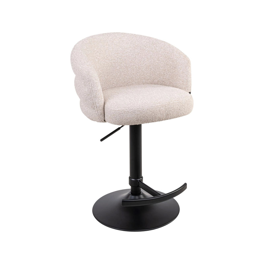 Barhocker Nikki mit Drehfunktion in biscotti (flammhemmend), 59x58x85 cm von Richmond Interiors – Bild 3