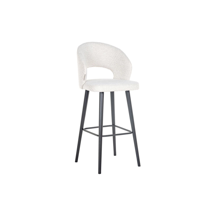 Barhocker Savoy in white bouclé, 50x57x113 cm von Richmond Interiors – Bild 2