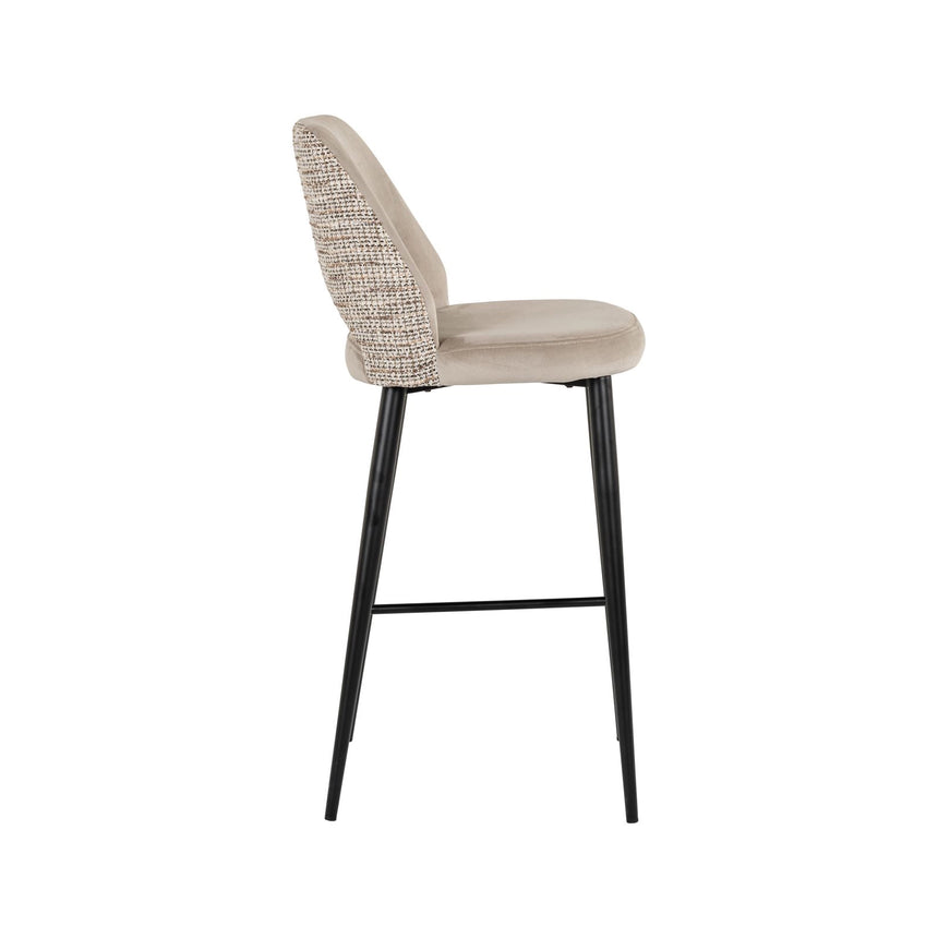 Barhocker Tabitha in trendy nature, flammhemmend, 47x56x108 cm von Richmond Interiors – Bild 4