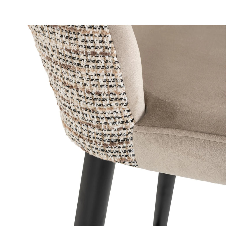 Barhocker Tabitha in trendy nature, flammhemmend, 47x56x108 cm von Richmond Interiors – Bild 9