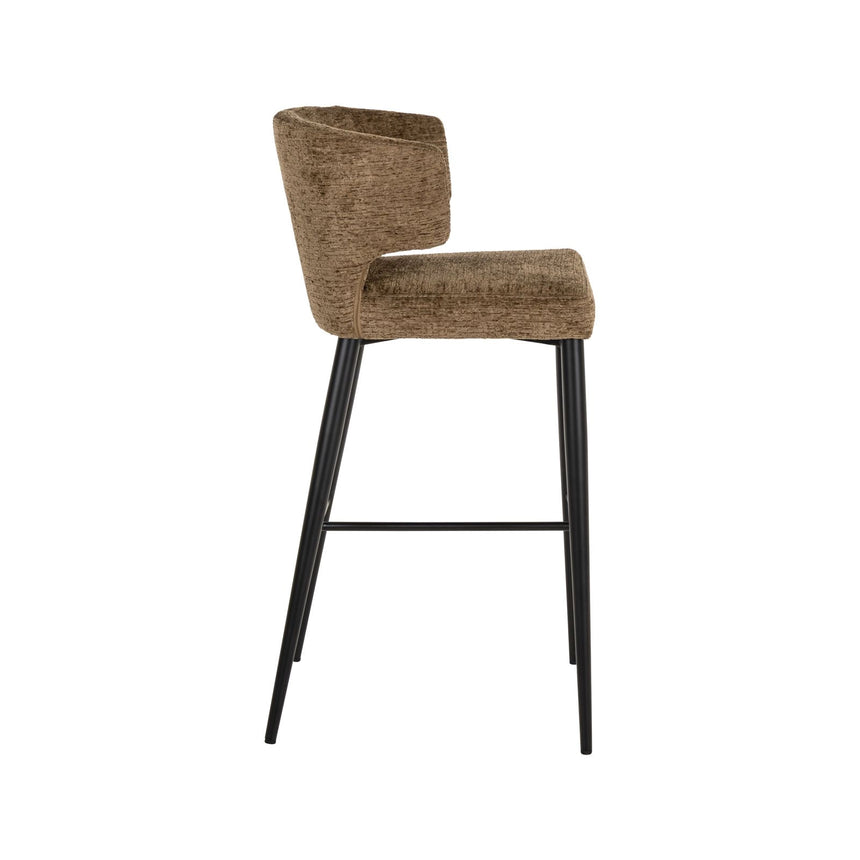Barhocker Taylor in brandy fusion, flammhemmend, 52x55x102 cm von Richmond Interiors – Bild 3
