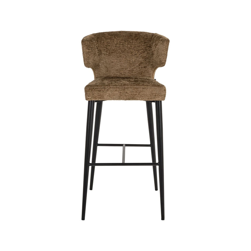 Barhocker Taylor in brandy fusion, flammhemmend, 52x55x102 cm von Richmond Interiors – Bild 5
