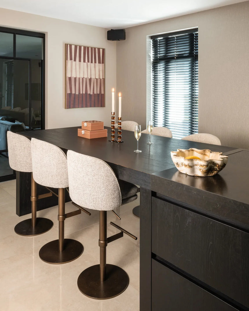 Barhocker Vesper mit Drehfunktion in mocca fancy von Richmond Interiors – Bild 9