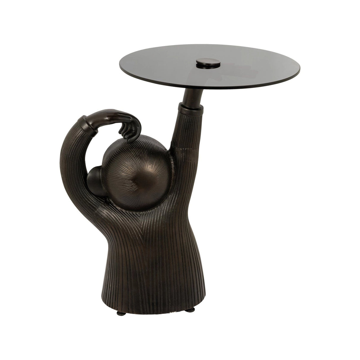 Beistelltisch Ape mit Glas in kupfer, 60x45x65 cm von Richmond Interiors – Bild 3