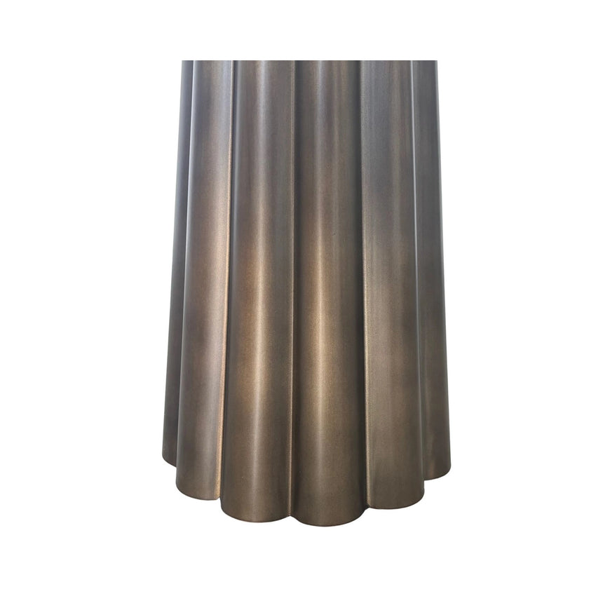 Beistelltisch Barwick aus Eisen und Gussglas in antikmessing, 35x35x50 cm von Richmond Interiors – Bild 2