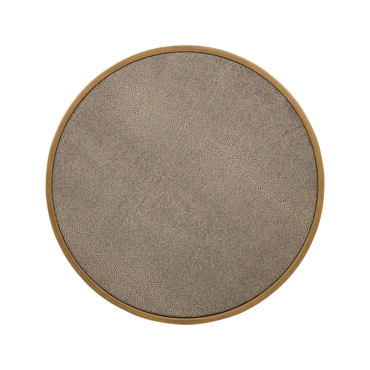 Beistelltisch Bloomville mit Glas aus Eichenfurnier in brass shagreen 2er-Set von Richmond Interiors – Produktbild 4