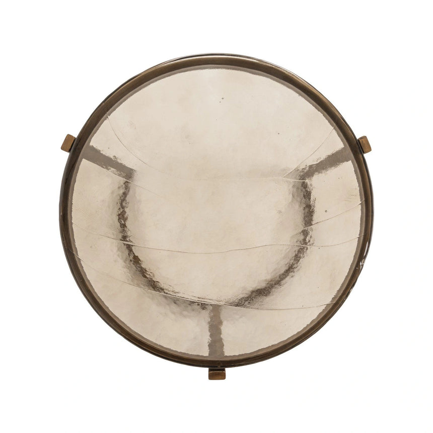 Beistelltisch Cleo mit Gussglas in gold 2er-Set von Richmond Interiors – Produktbild 3