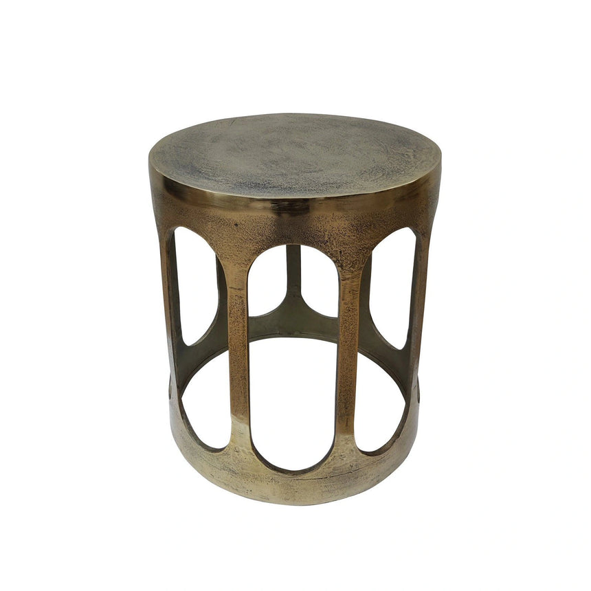 Beistelltisch Du Pont in brushed gold, 45x45x50 cm von Richmond Interiors – Produktbild 1