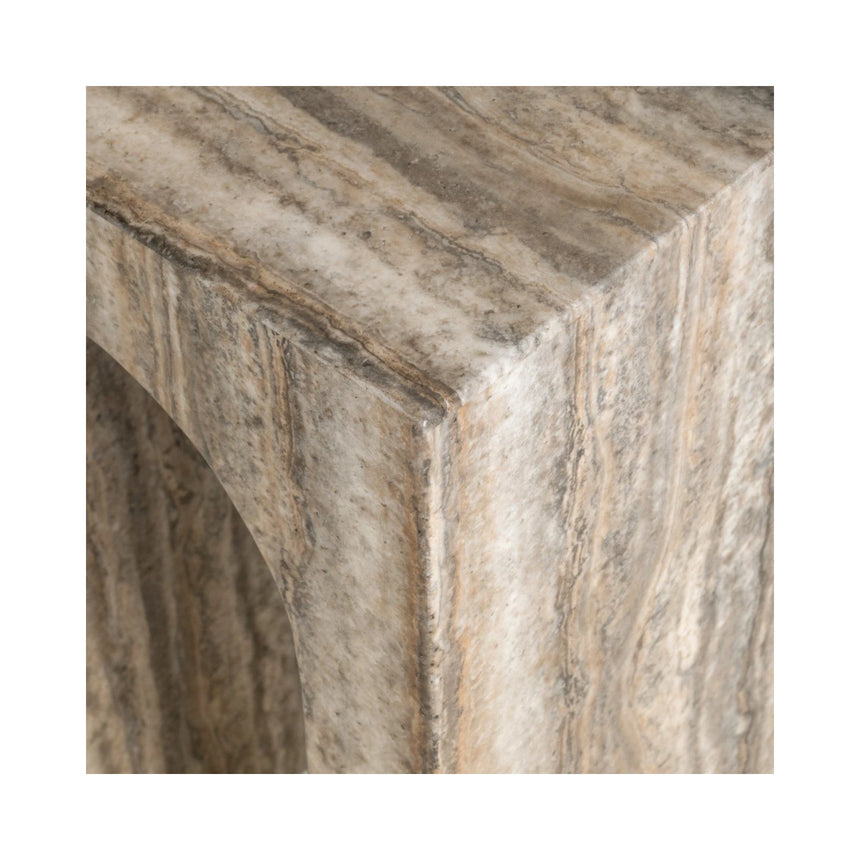 Beistelltisch Dulce aus Guangxi-Marmor in grau, 35x35x60 cm von Richmond Interiors – Produktbild 5