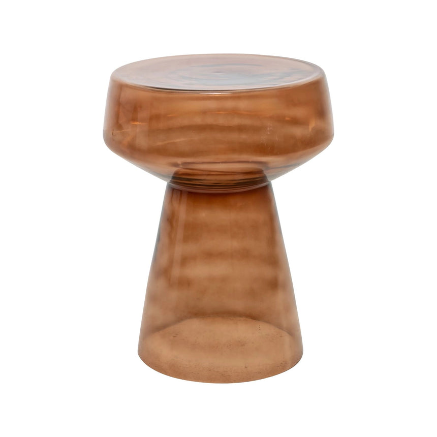 Beistelltisch Isa aus Glas in braun, 40x40x50 cm von Richmond Interiors – Bild 1