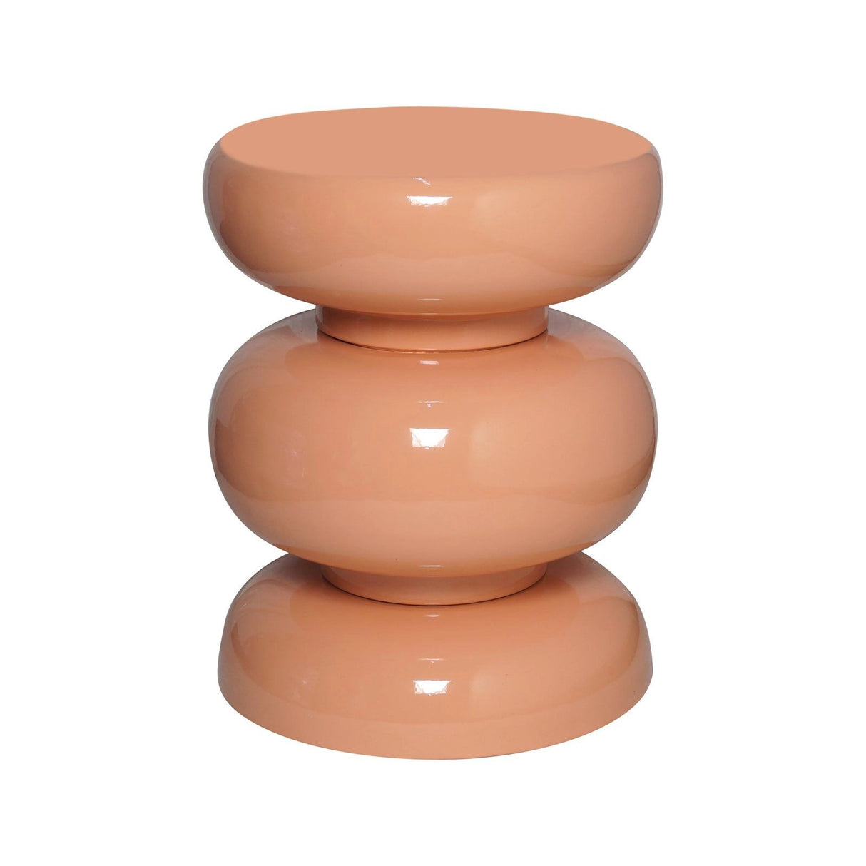 Beistelltisch Jari Salmon aus Eisen in orange, 35x35x43,5 cm von Richmond Interiors – Bild 1