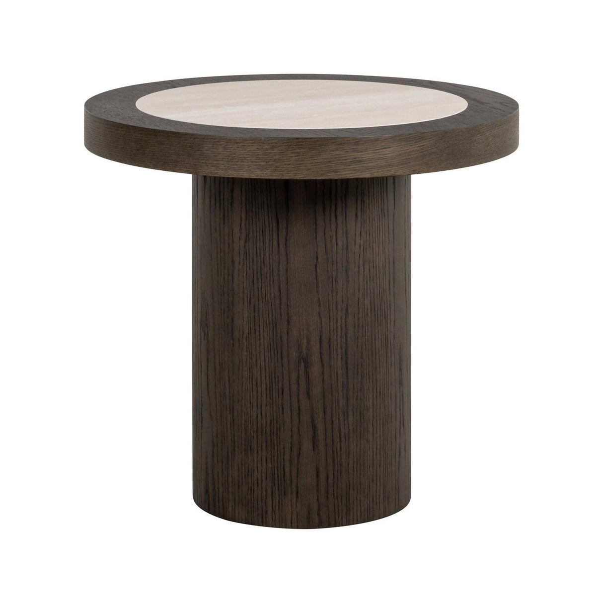 Beistelltisch Nando aus Eichenfurnier in braun, 60x60x55 cm von Richmond Interiors – Produktbild 1