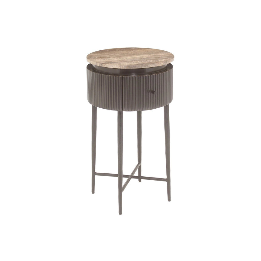 Beistelltisch Russo in braun, 40x40x70 cm von Richmond Interiors – Produktbild 1