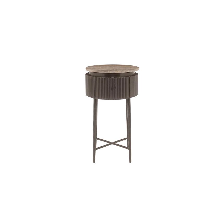 Beistelltisch Russo in braun, 40x40x70 cm von Richmond Interiors – Produktbild 2