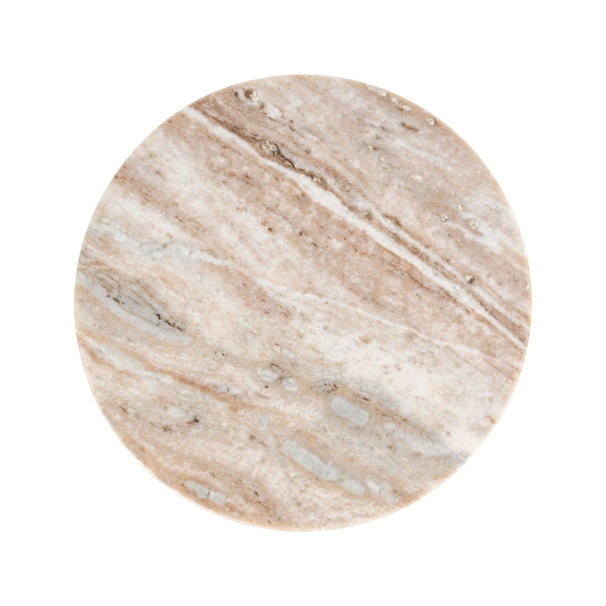 Beistelltisch Sion aus Toronto-Marmor in Blush beige, 30,5x30,5x51 cm von Richmond Interiors – Bild 3