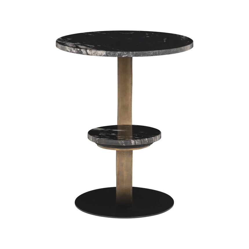 Beistelltisch Tibby aus Atlanta-Marmor in schwarz, 58x50x57,5 von Richmond Interiors – Produktbild 3