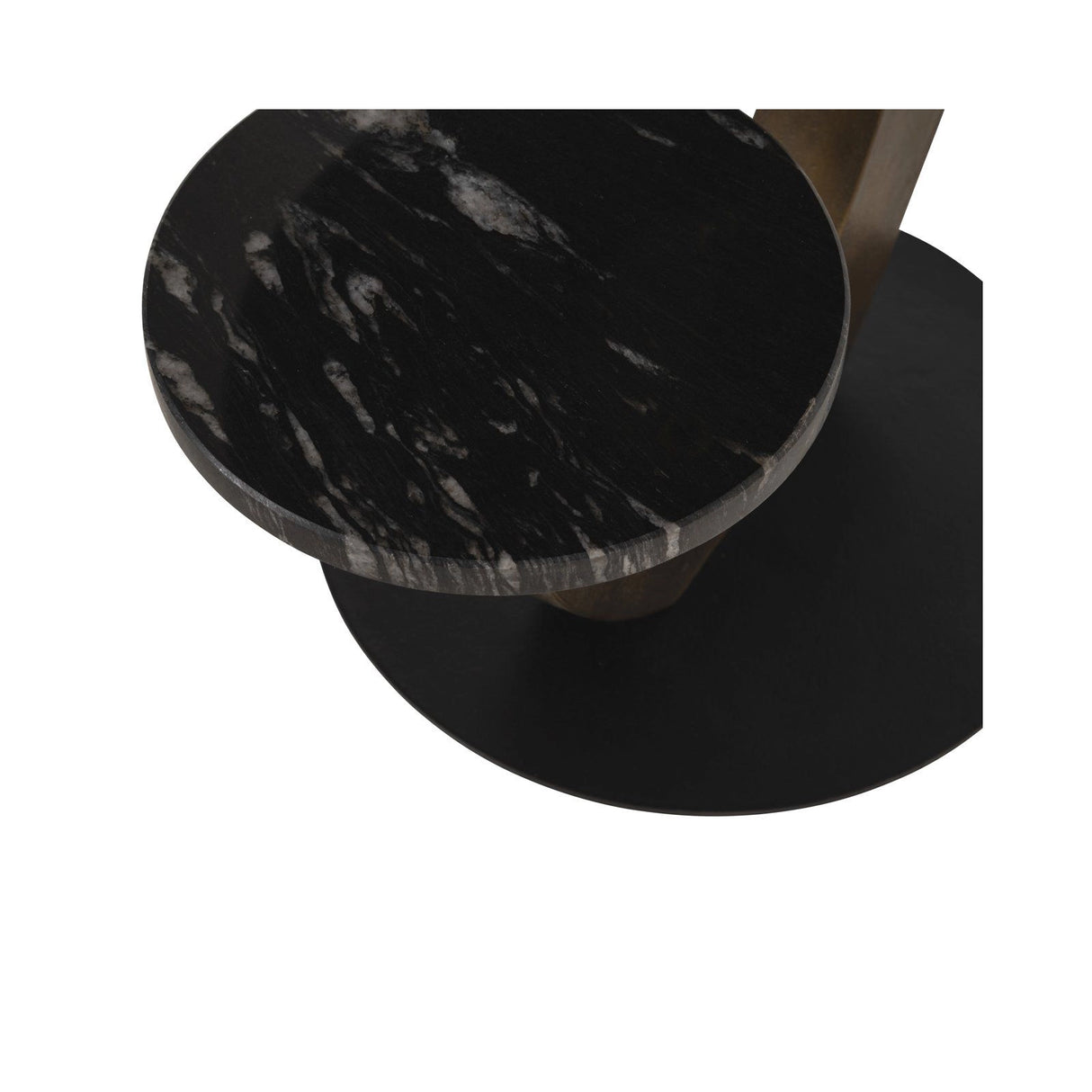 Beistelltisch Tibby aus Atlanta-Marmor in schwarz, 58x50x57,5 von Richmond Interiors – Produktbild 5