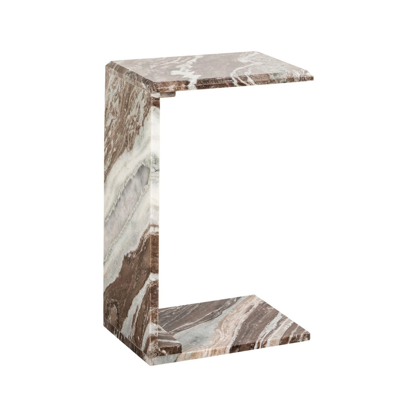 Beistelltisch Tovek aus Toronto-Marmor in blush beige, 36x25x57 cm von Richmond Interiors – Bild 1