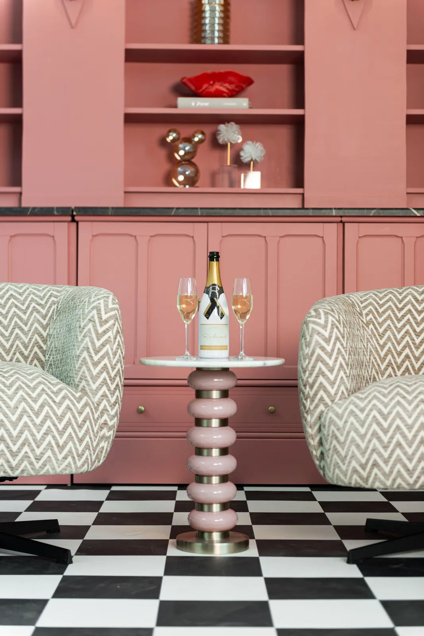 Beistelltisch Villeray in rosa, 40x40x53 cm von Richmond Interiors – Bild 2
