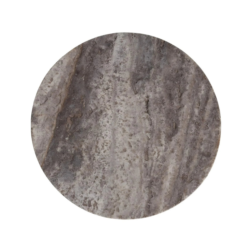 Beistelltisch Westin aus Travertin in grau, 40x40x55 cm von Richmond Interiors – Bild 4