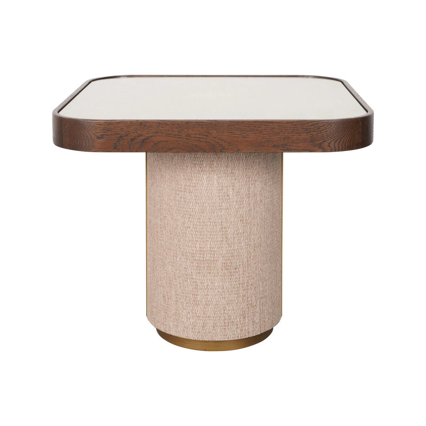 Beistelltisch Willox mit Glas in braun, 55x55x48 cm von Richmond Interiors – Produktbild 2