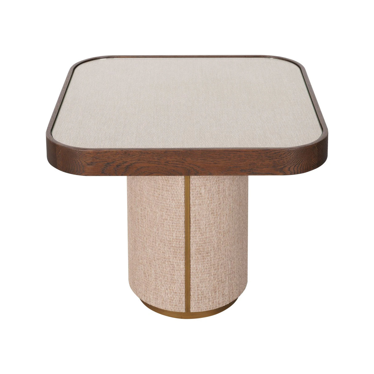 Beistelltisch Willox mit Glas in braun, 55x55x48 cm von Richmond Interiors – Produktbild 3