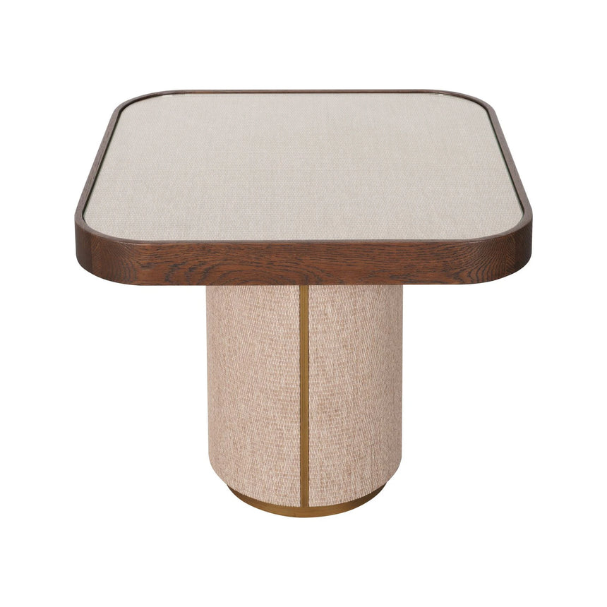 Beistelltisch Willox mit Glas in braun, 55x55x48 cm von Richmond Interiors – Produktbild 3