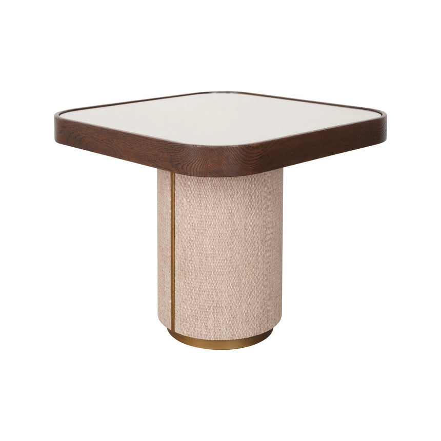 Beistelltisch Willox mit Glas in braun, 55x55x48 cm von Richmond Interiors – Produktbild 5