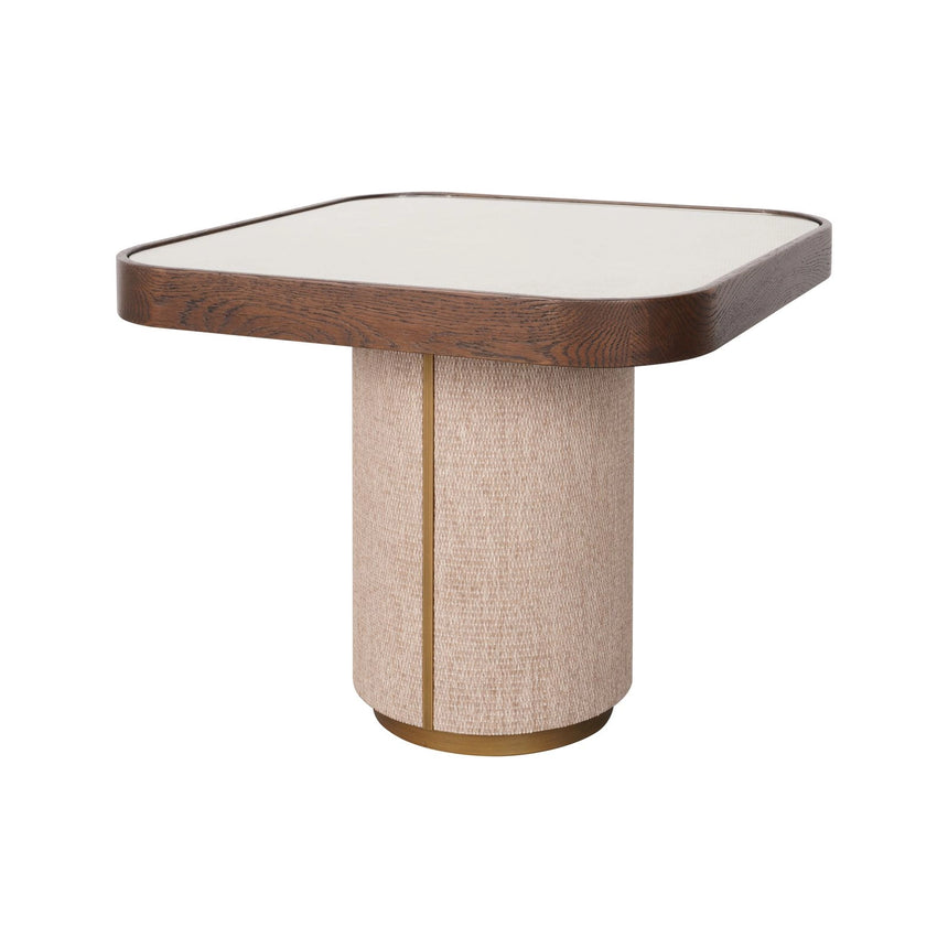 Beistelltisch Willox mit Glas in braun, 55x55x48 cm von Richmond Interiors – Produktbild 6