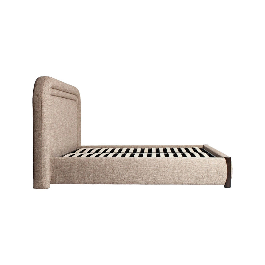 Bett Citadel in sand tweed für Matratzen im Format 160x200, ohne Matratze, 204x225x125 cm von Richmond Interiors – Bild 5